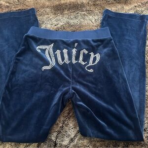 Juicy Couture Blue Velour Pants